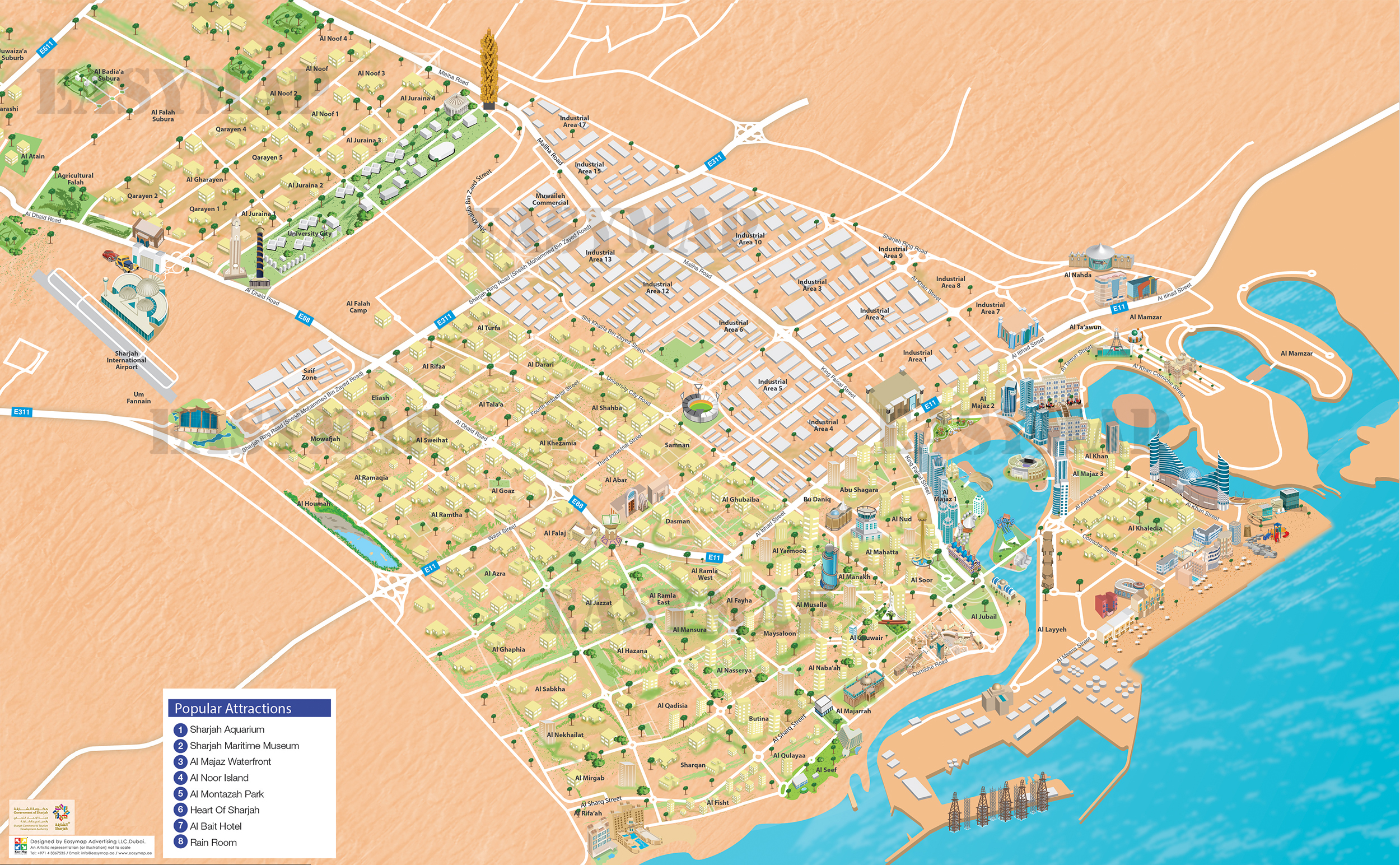 Sharjah Tourism - Interactive Map