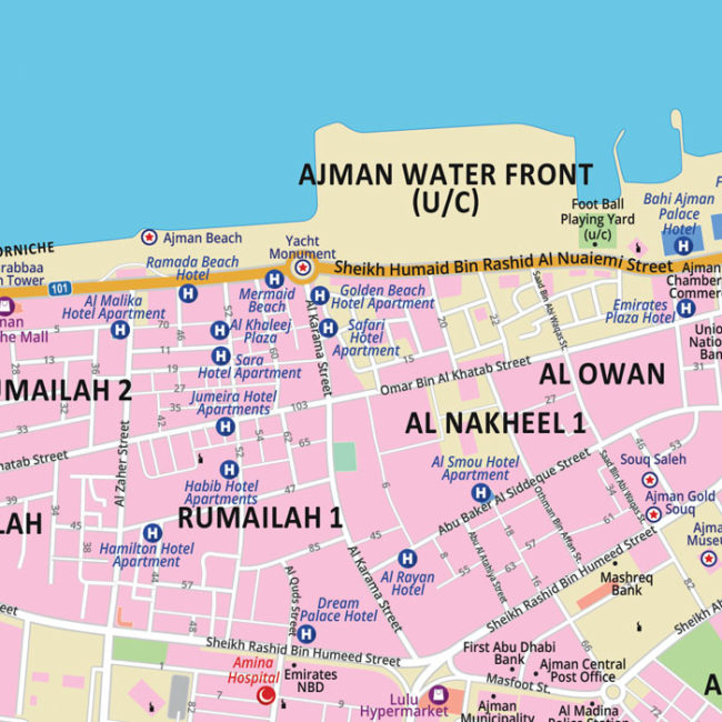 Ajman Maps Online | 2D & 3D Maps Online | Buy Maps Online | Customised ...