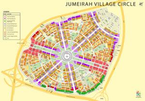 Jumeirah Village Circle Map | Laminated Wall Maps in UAE | Wall Maps ...