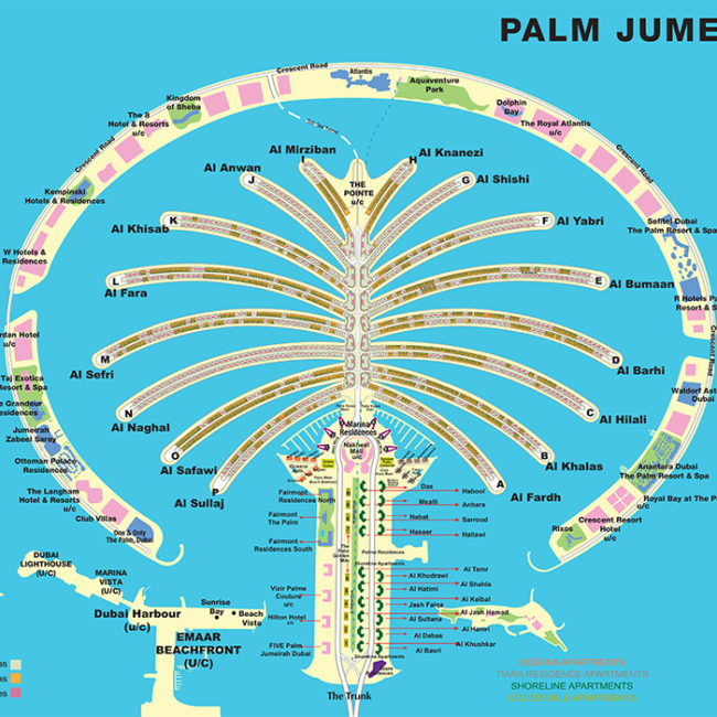 Jumeirah Beach Map