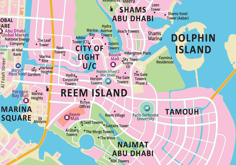 Abu Dhabi Area Map 5626