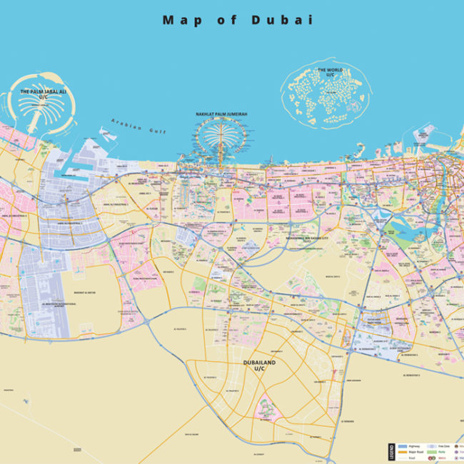 Sharjah 2D Maps | Wall Maps | Laminated Maps | World Maps | Location ...